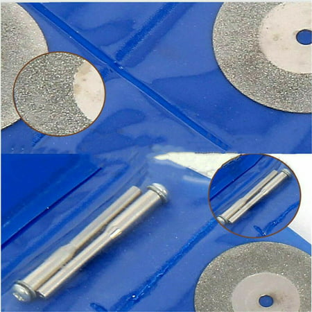 2 Mandrel Tool 10X Mini Diamond Saw Blade Cutting Disc Rotary Wheel Grinding 